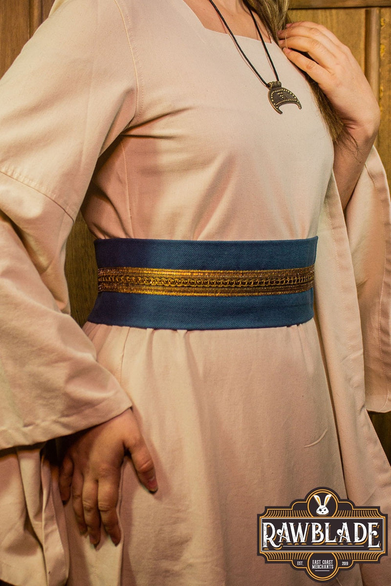 Jeanne Stoffgürtel, blau gold