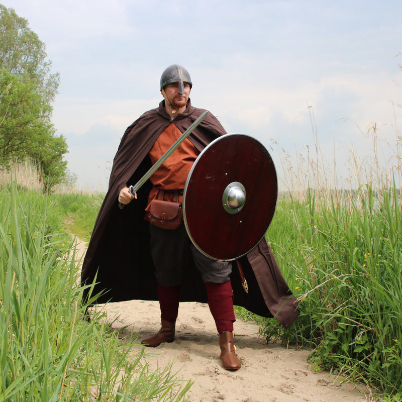 Bomuldskappe, mørkebrun