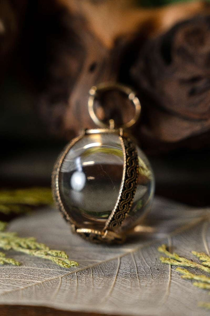 Cristal de roca franco, bronce