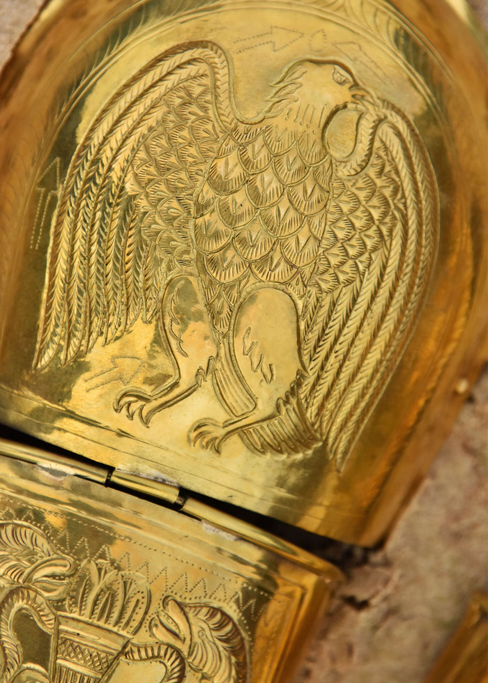 Pretorianska gardets benskenor, ocrae, mässing, 1–1,2 mm