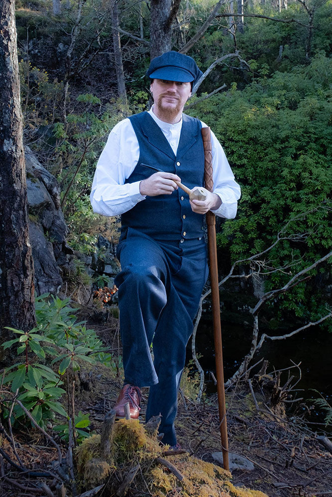 1920 skjorta Buster, vit