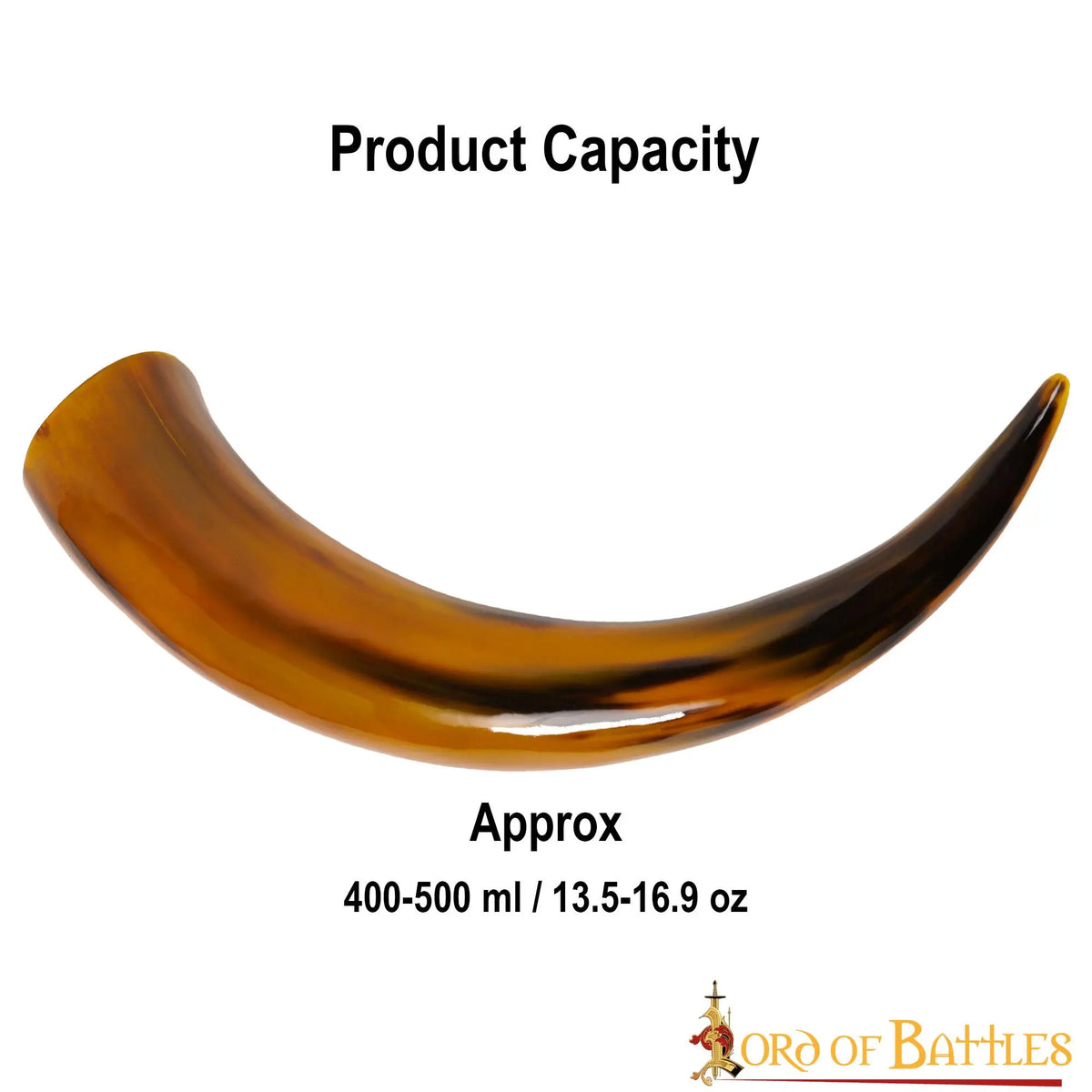 Magic drinking horn, 300-500 ml