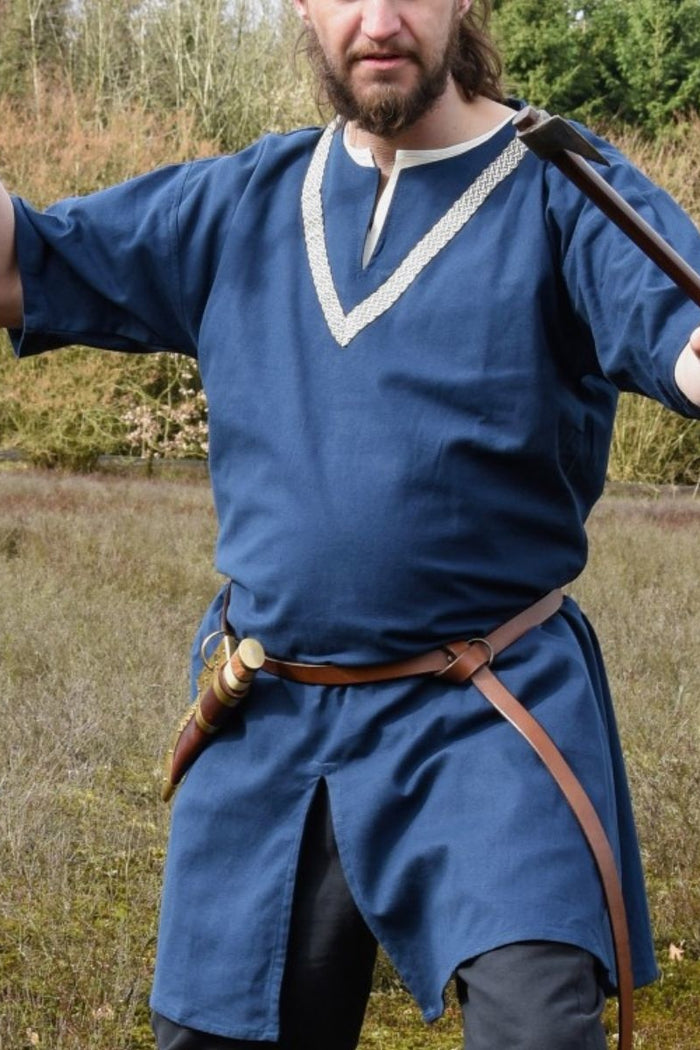 Túnica Birka Knut, mangas cortas, azul