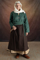 Fartuch Alianor, brązowy 