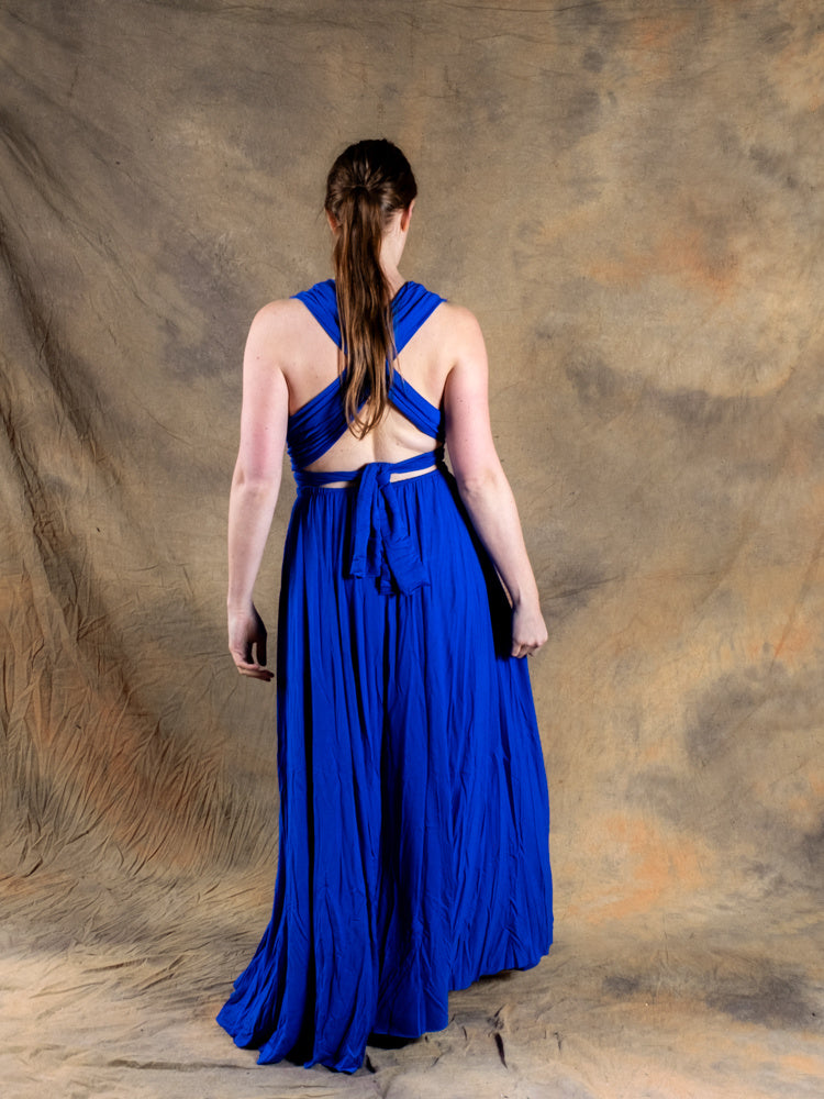 Goddess dress Aphrodite, blue