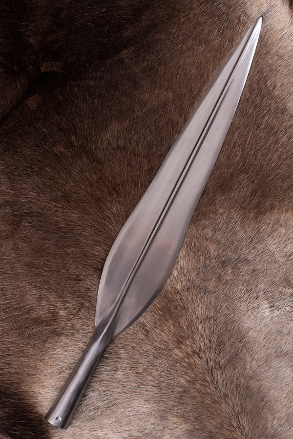 Punta de lanza vikinga Houw, aprox. 64 cm, semiafilada