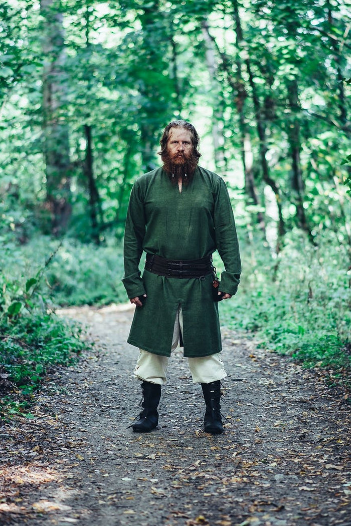 Long Viking tunic Hvitserk, green