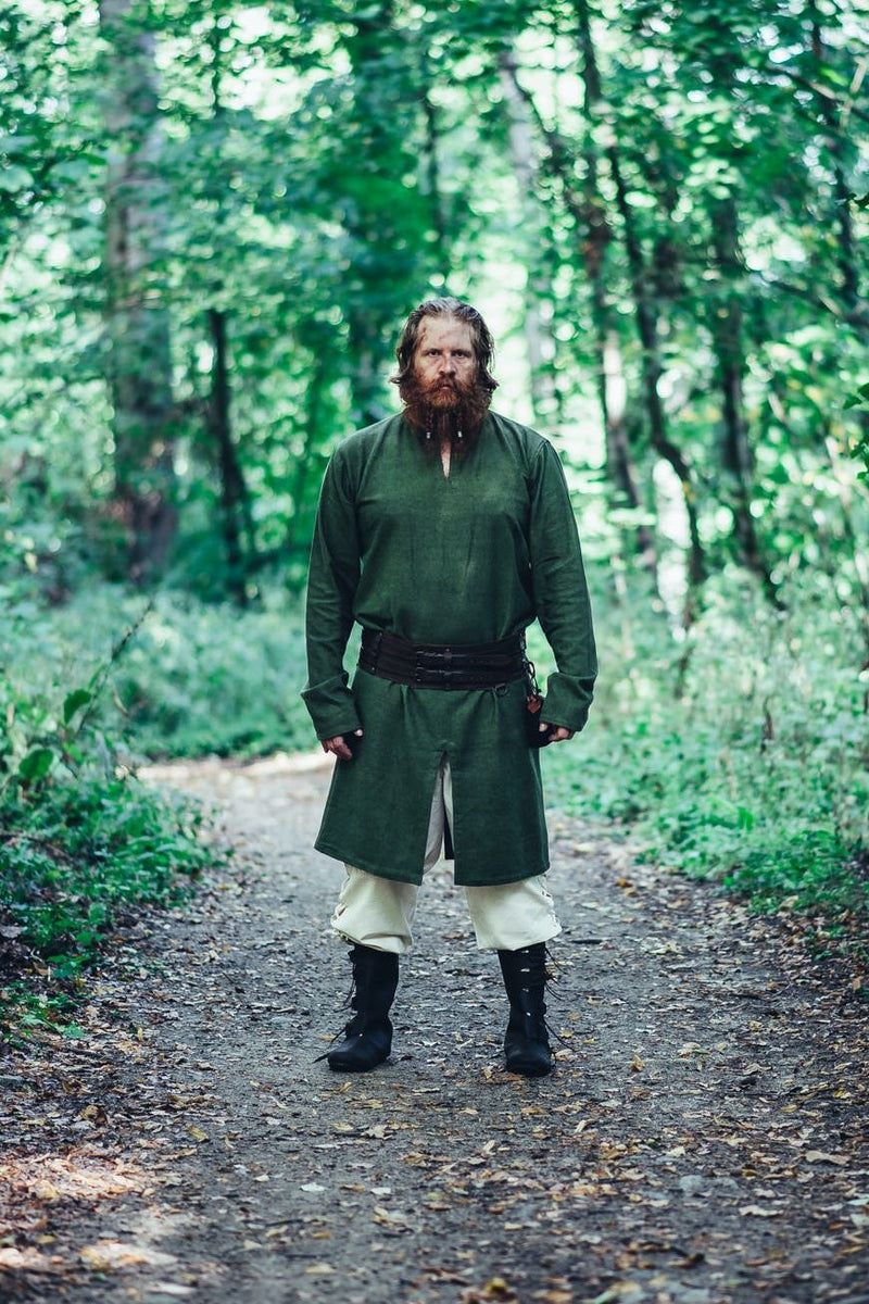 Lang vikingetunika Hvitserk, grøn