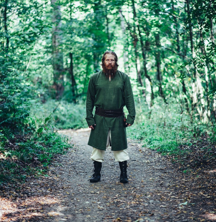 Lang vikingetunika Hvitserk, grøn