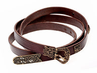 Birka Gürtel Deluxe, braun, versilbert