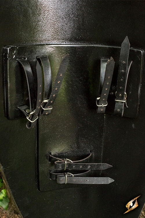 Scudo elfico LARP rosso-bianco, 120 x 55 cm