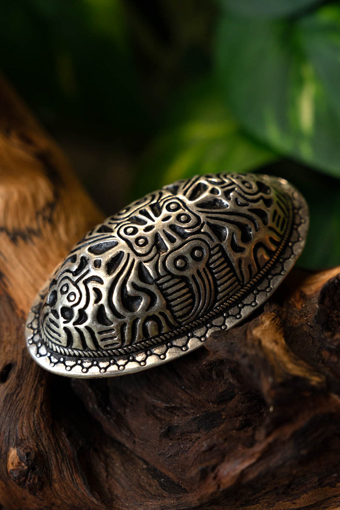 Viking tortoise brooch Finland, silver-plated, price per piece