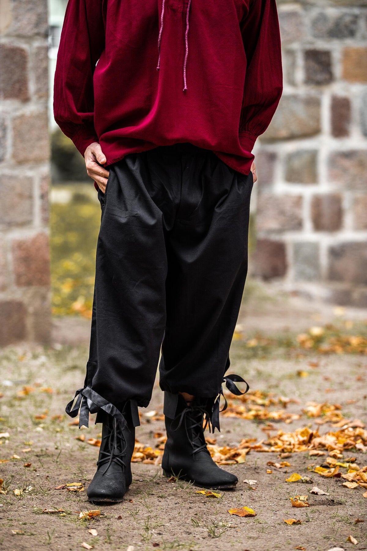 Spodnie trzyczwarte, czarne