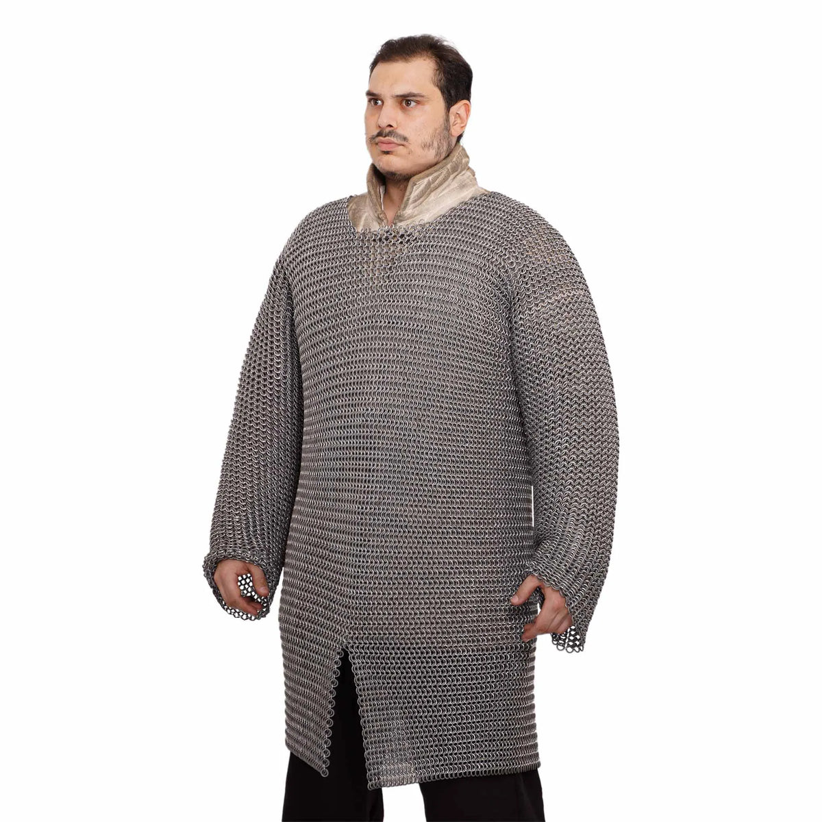 Hauberk med slids, aluminium og gummi, 10 mm