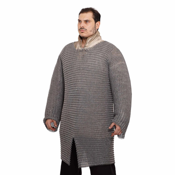 Hauberk med slids, aluminium og gummi, 10 mm