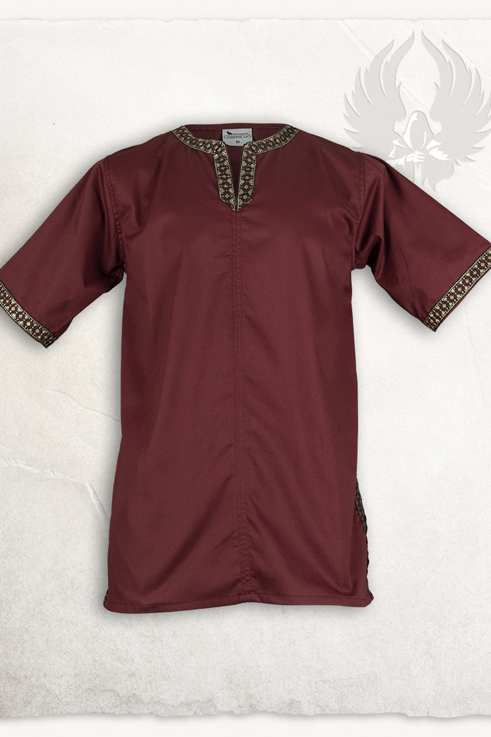 Middelaldertunika Sigbert, rød