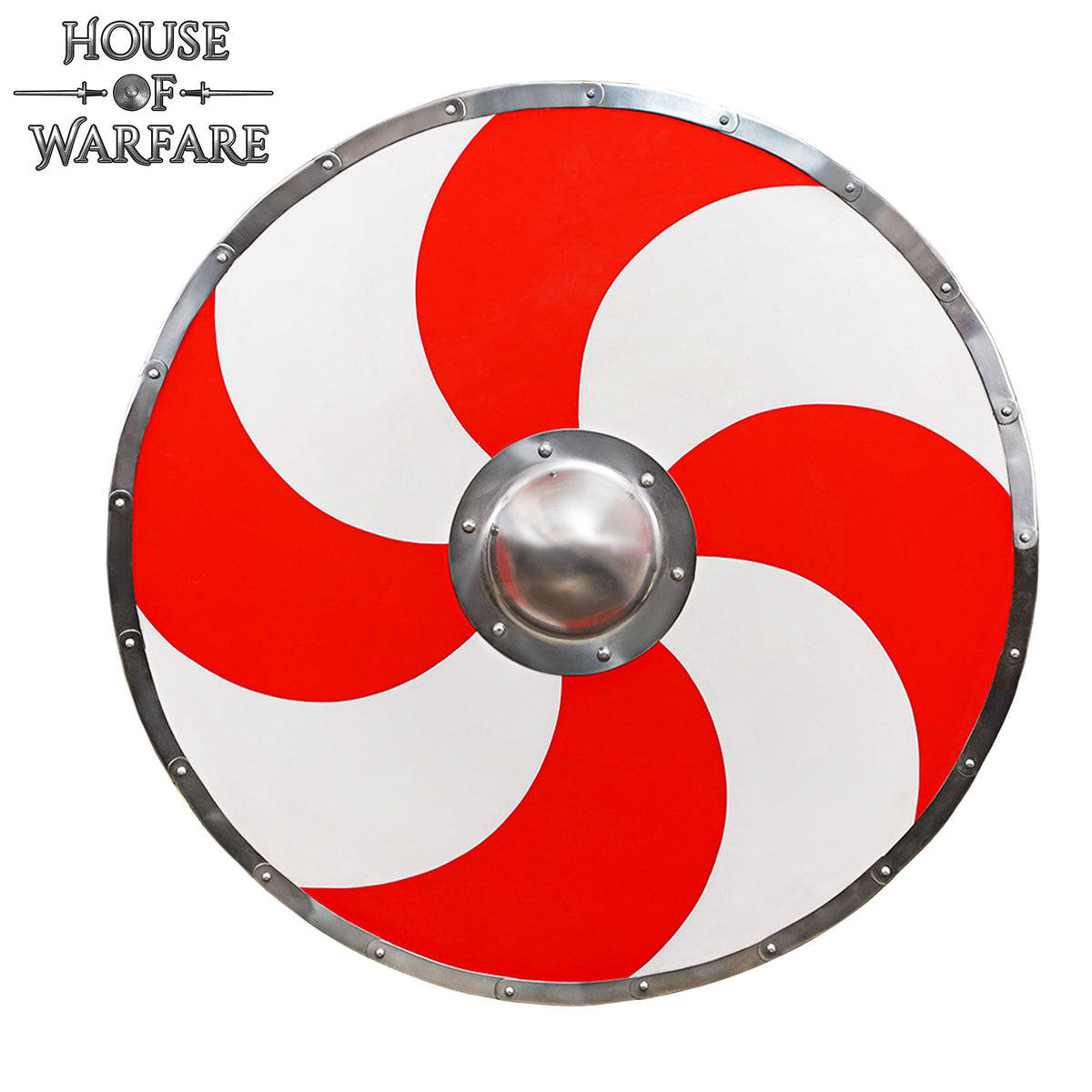 Wikińska tarcza z motywem słońca