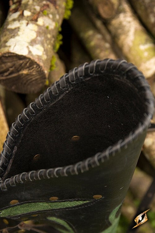 Faretra Atilla, nero-verde