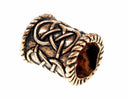 Perle de barbe avec motif de nœud, bronze