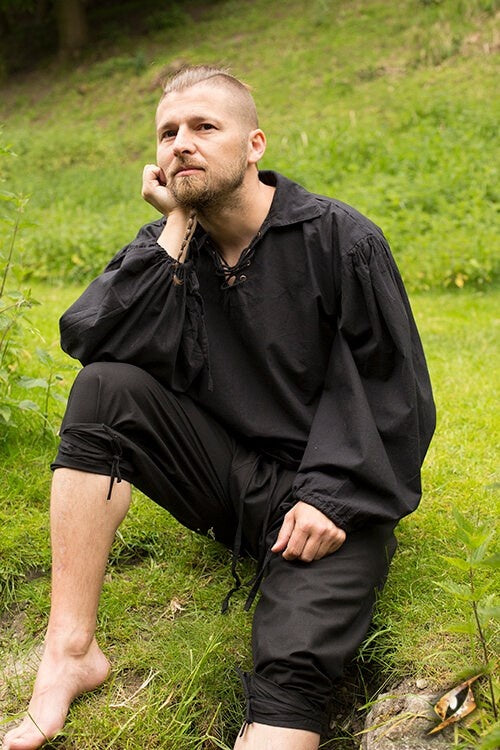 Unterhose Braies, schwarz