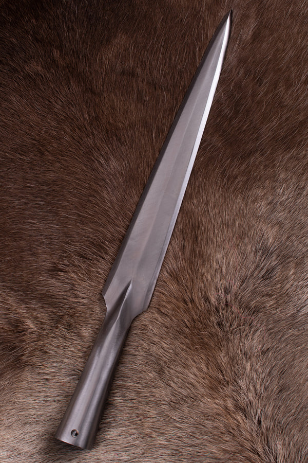 Vikingskjold spydspiss, ca. 41 cm, halvskarp