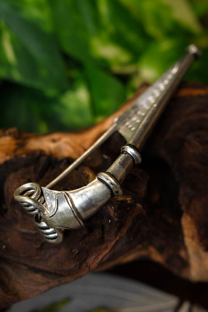 Germansk bågfibula, 1 århundradet e.Kr., försilvrad brons