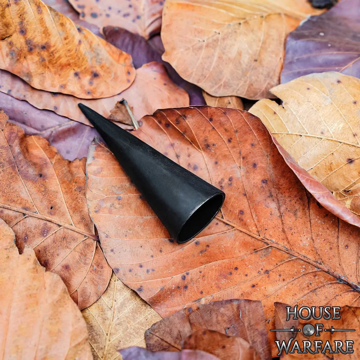 Conical butt cap, hand-forged, sharp