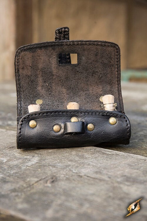 Porte-potion avec trois flacons, noir