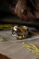 Medieval engagement ring, bronze
