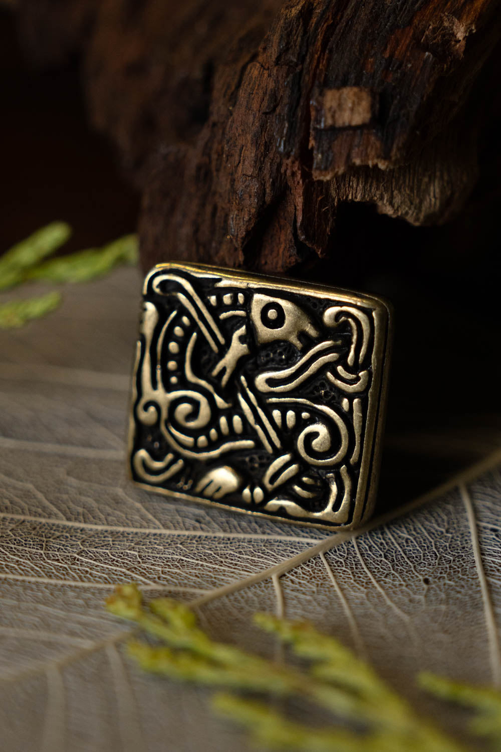 Rembeslag med bagudseende dyr