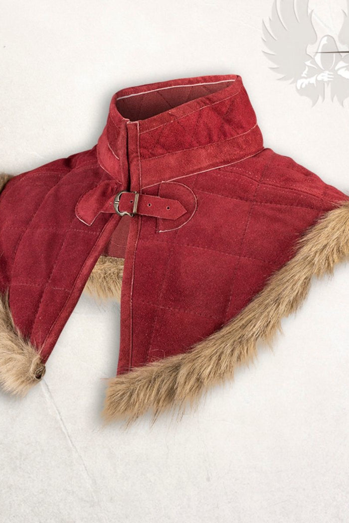 Gambeson kraag Nimue suedeleer bordeaux