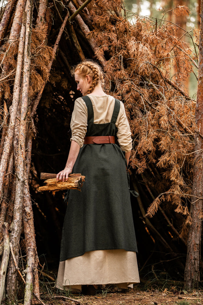 Hætte-kjortel Birka, grøn