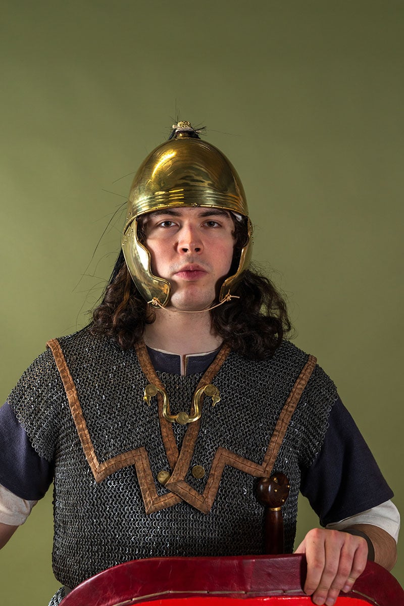 Republikański hełm Montefortino A, mosiądz, 1,3 mm