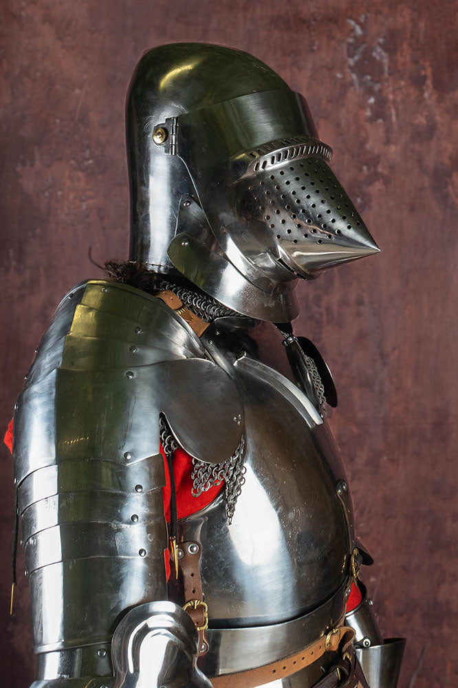 Large bascinet with hounskull 1420, 2 mm (battle-ready)