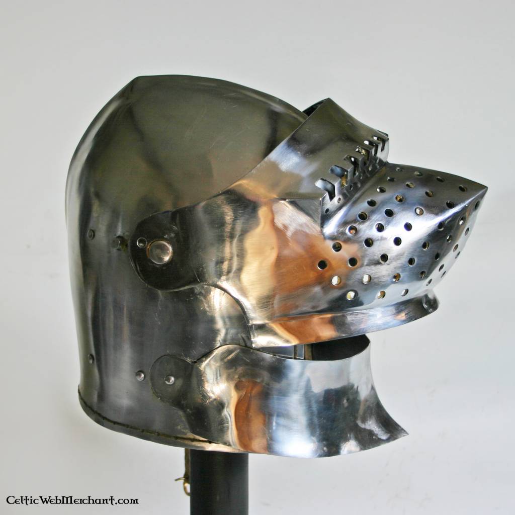 Französische große Bascinet 2 mm battle ready