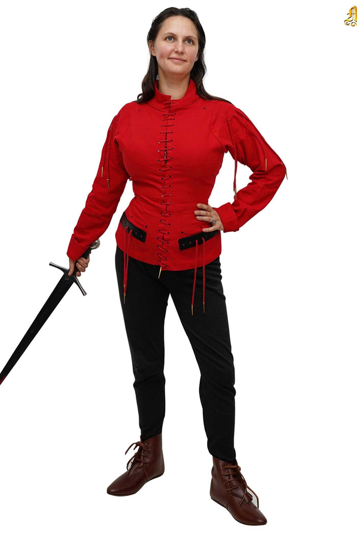 Doublet d’armement du XVe siècle, rouge