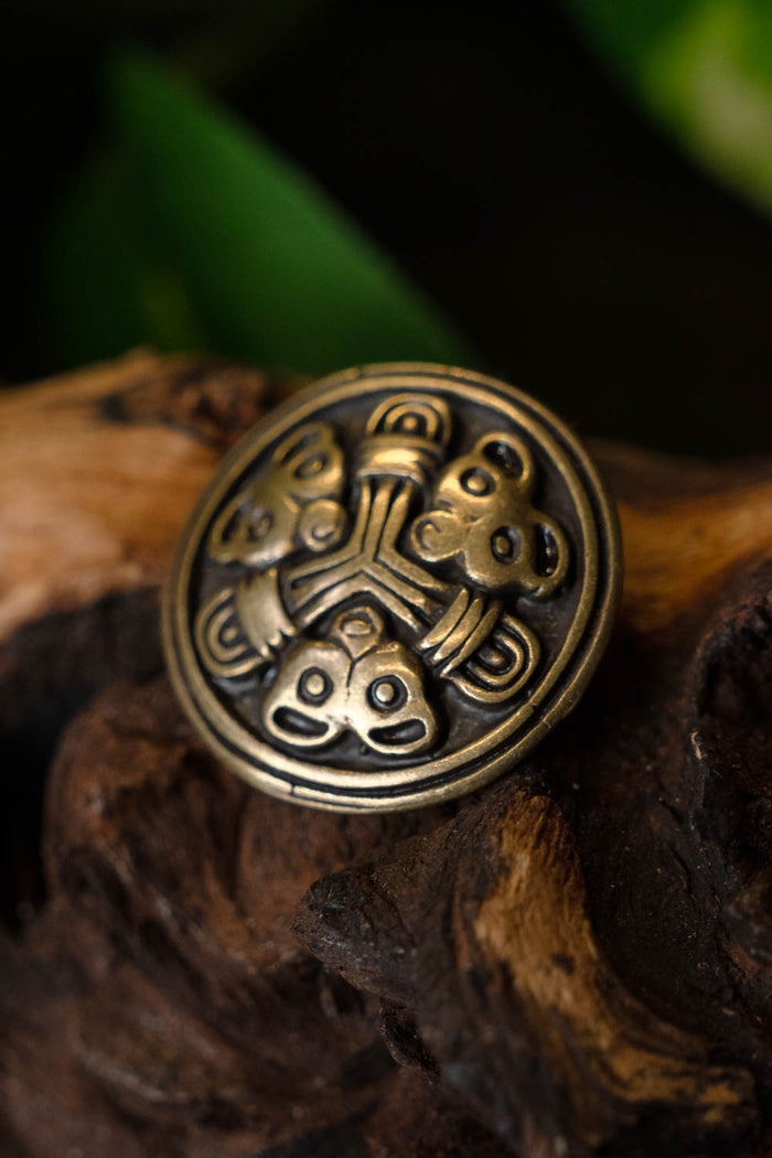 Viking rembeslag i Borre-stil (sæt med 5 stk.)