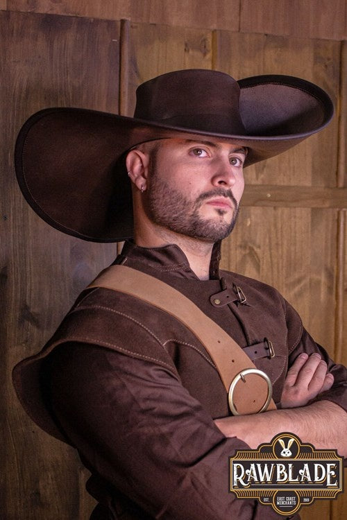 Chapeau de mousquetaire Toledo, noir