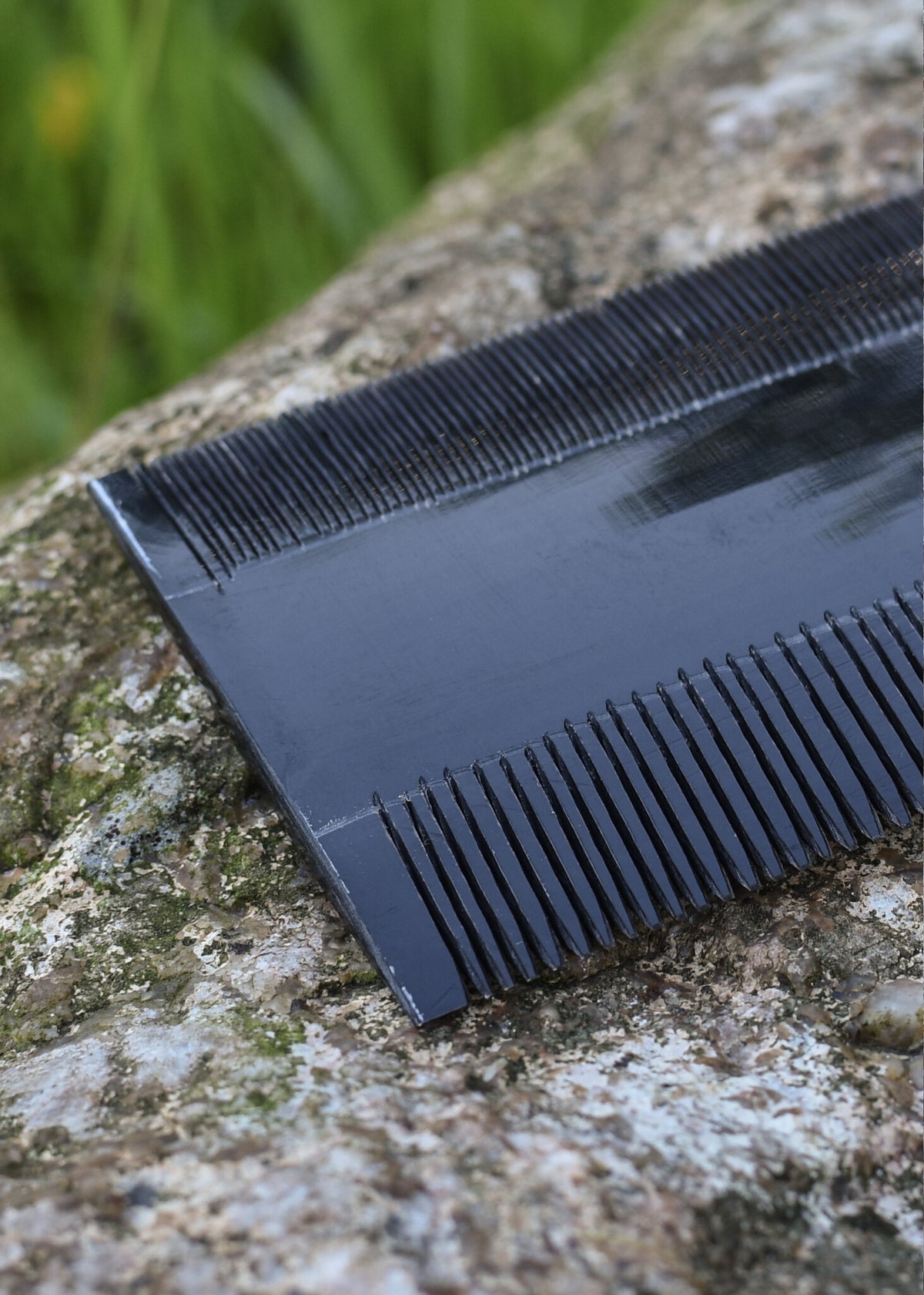 Pettine doppio in corno