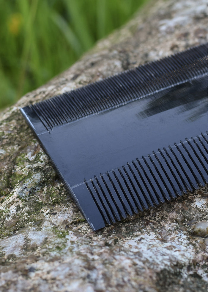 Pettine doppio in corno