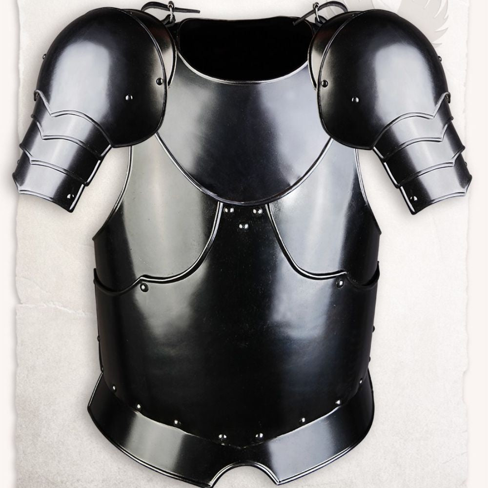 Demi-armure Gustav, noir, 1,2 mm