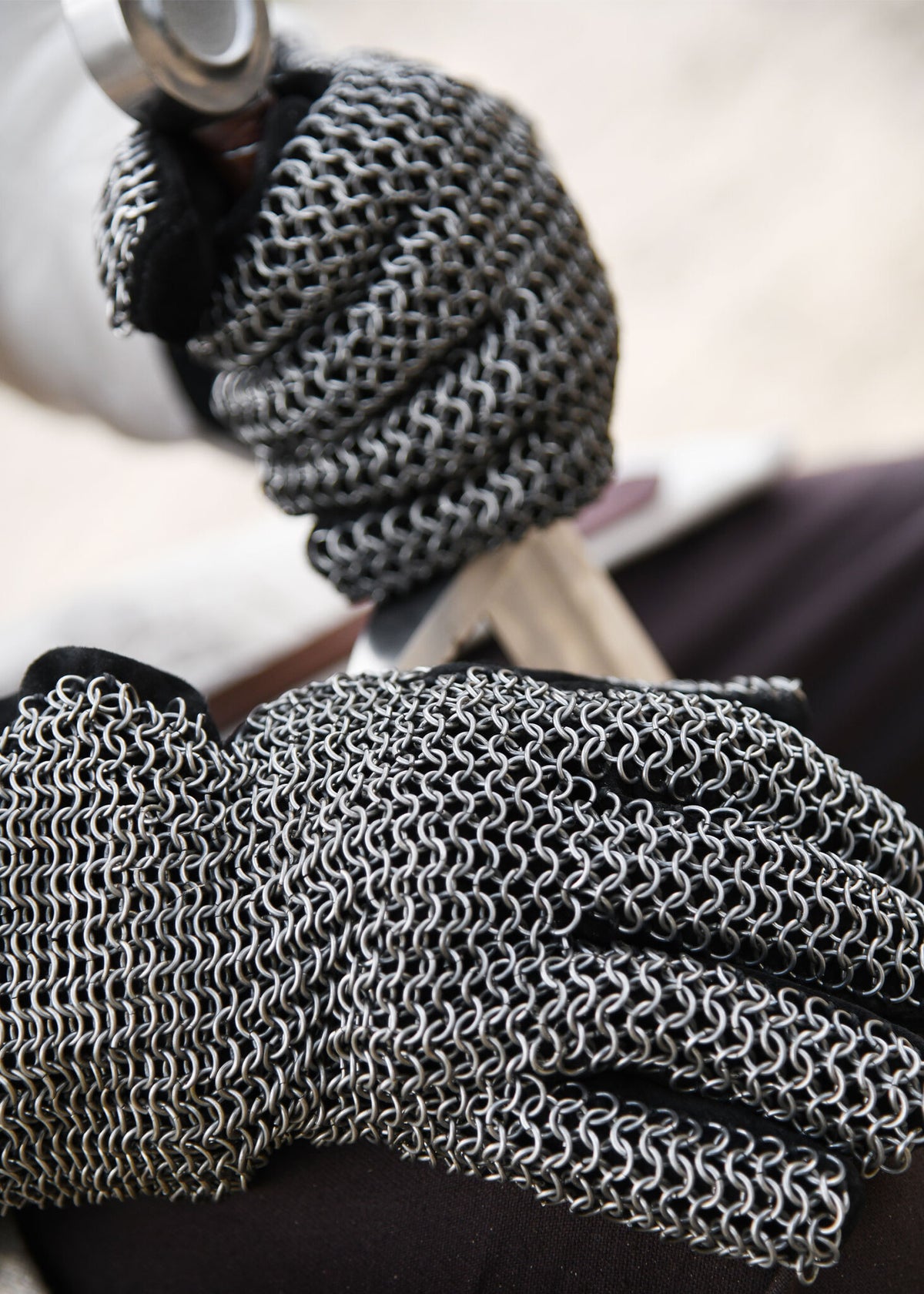 Gants de mailles, galvanisé, 6 mm