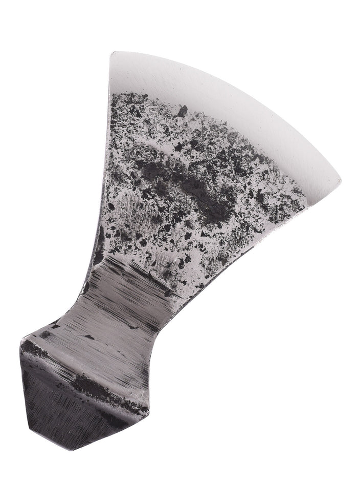 Lame de hache forgée à la main, ancienne, tranchant, semi-tranchante