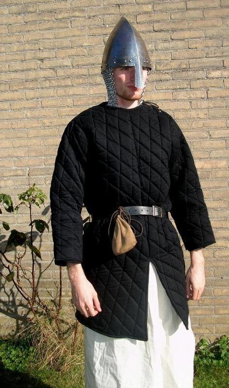 Medieval gambeson, cream
