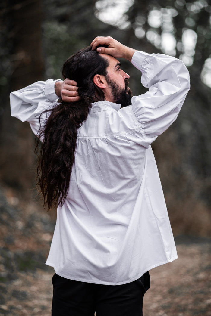 Chemise médiévale, blanc