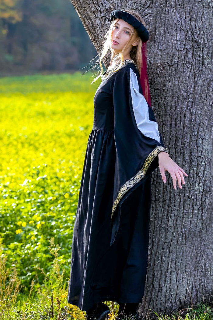 Garland for ladies, black-red