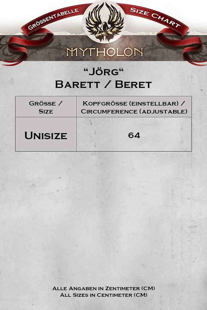 Béret Jorg, jaune-noir