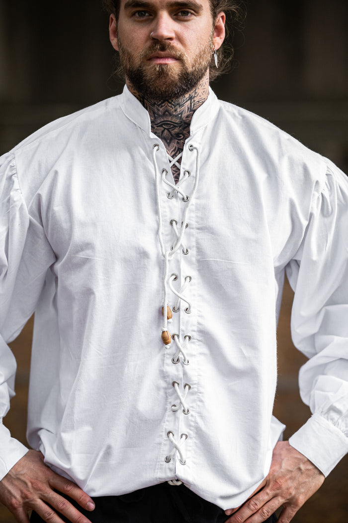 Chemise médiévale Dagwin, blanc