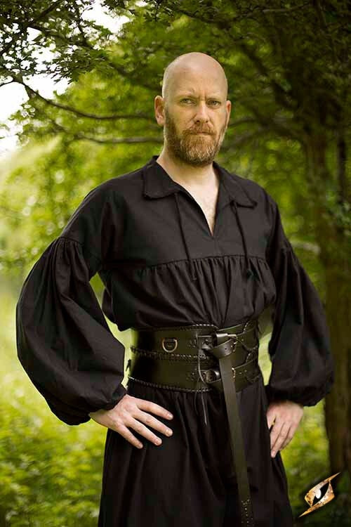 Breiter Taillengürtel, schwarz