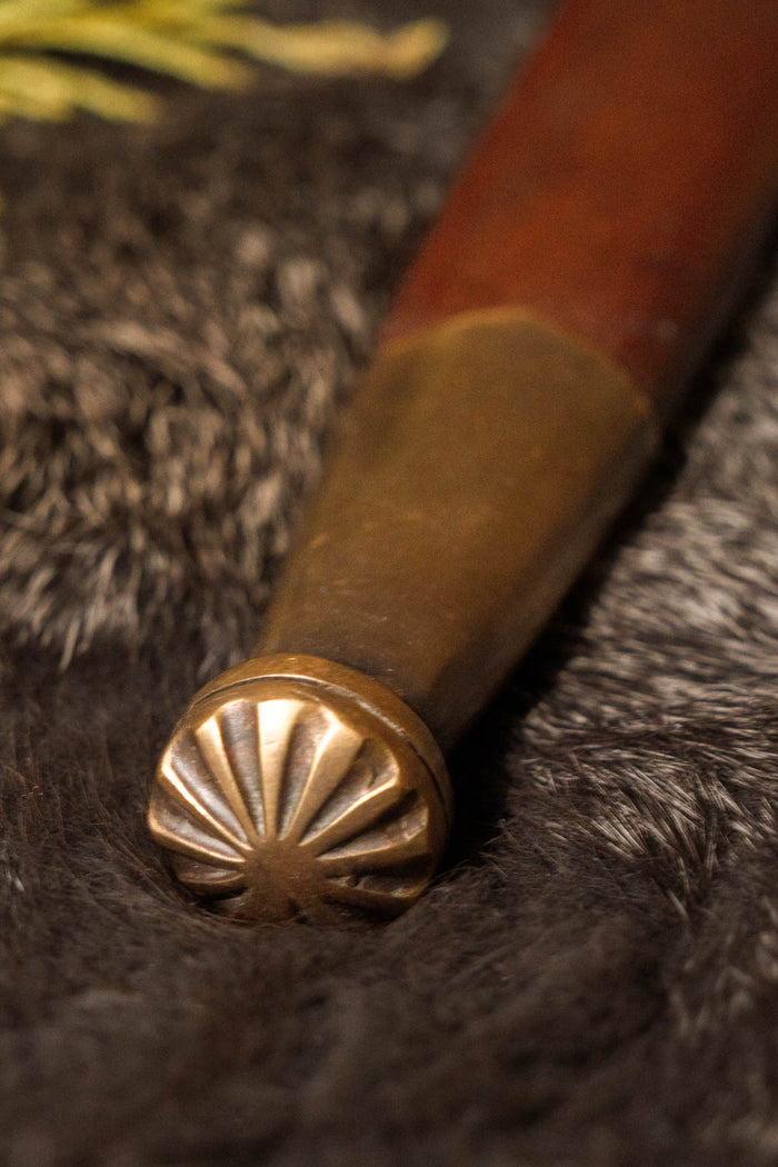 Duitse quillondolk met schede, 16e eeuw, semi-scherp